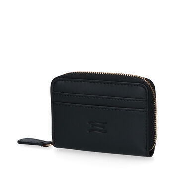 Crinkles Portemonnees Zwart/Cognac