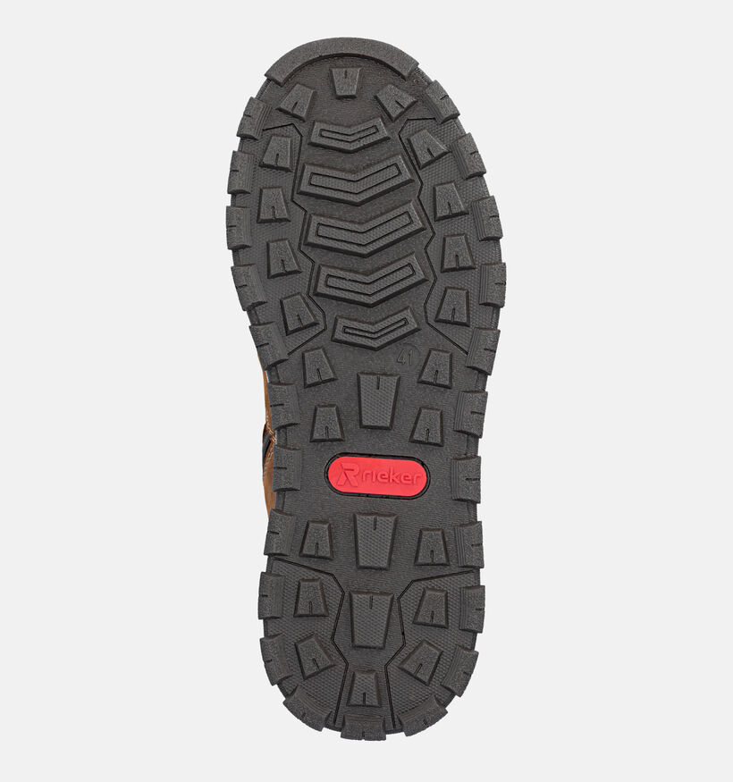 Rieker Donkerbruine Veterboots voor heren (379824) - geschikt voor steunzolen