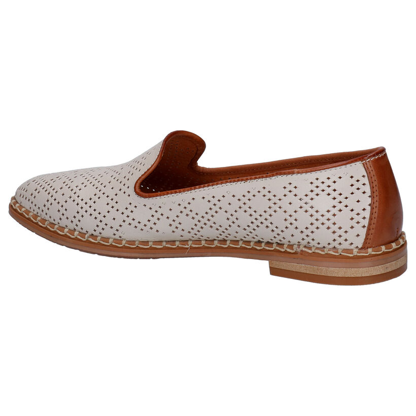Pikolinos Merida Beige Loafers in leer (289106)