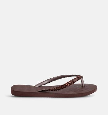 Havaianas Slippers Zwart/Bruin