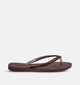 Havaianas Slim Glitter II Donkerbruine Teenslippers voor dames (373109)