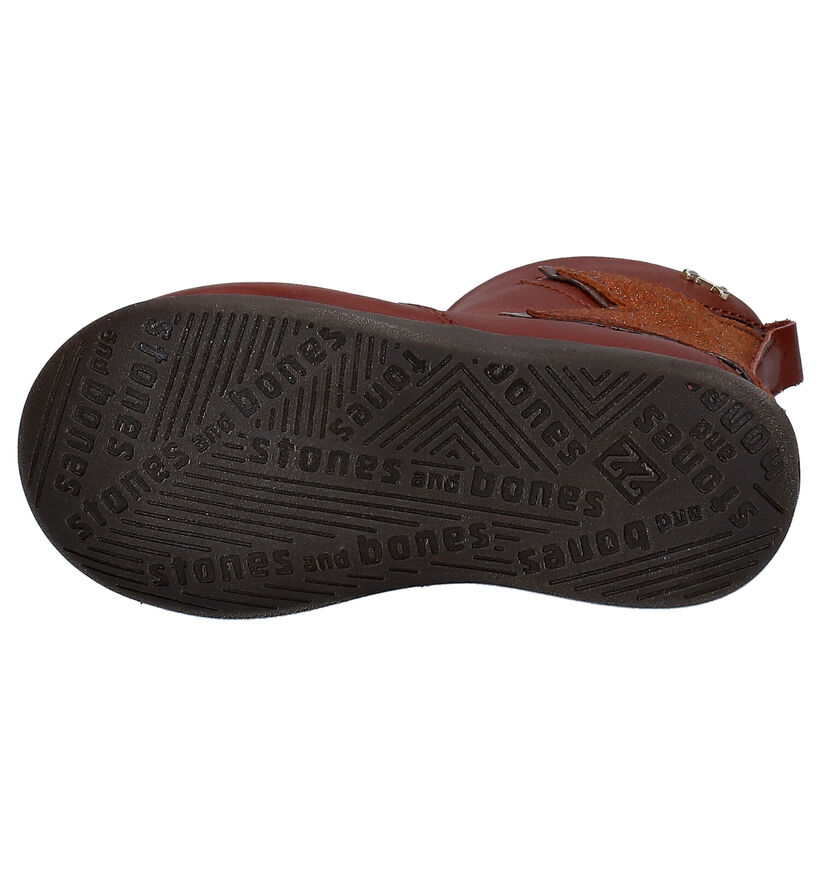 STONES and BONES Enda Bottes en Cognac pour filles (295055) - pour semelles orthopédiques