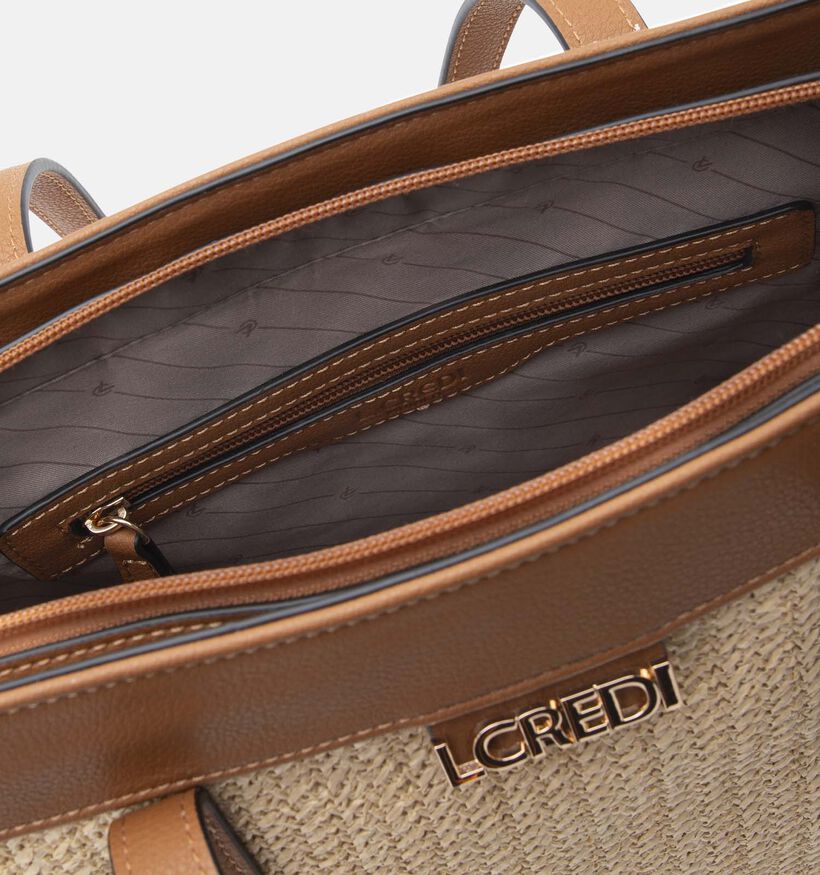 L.Credi Rosalie Cabas en Beige/Marron pour femmes (370937)