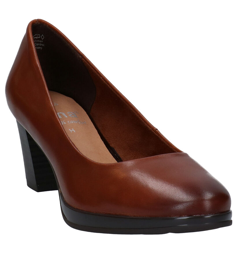 Jana Escarpins classique en Cognac en cuir (280892)