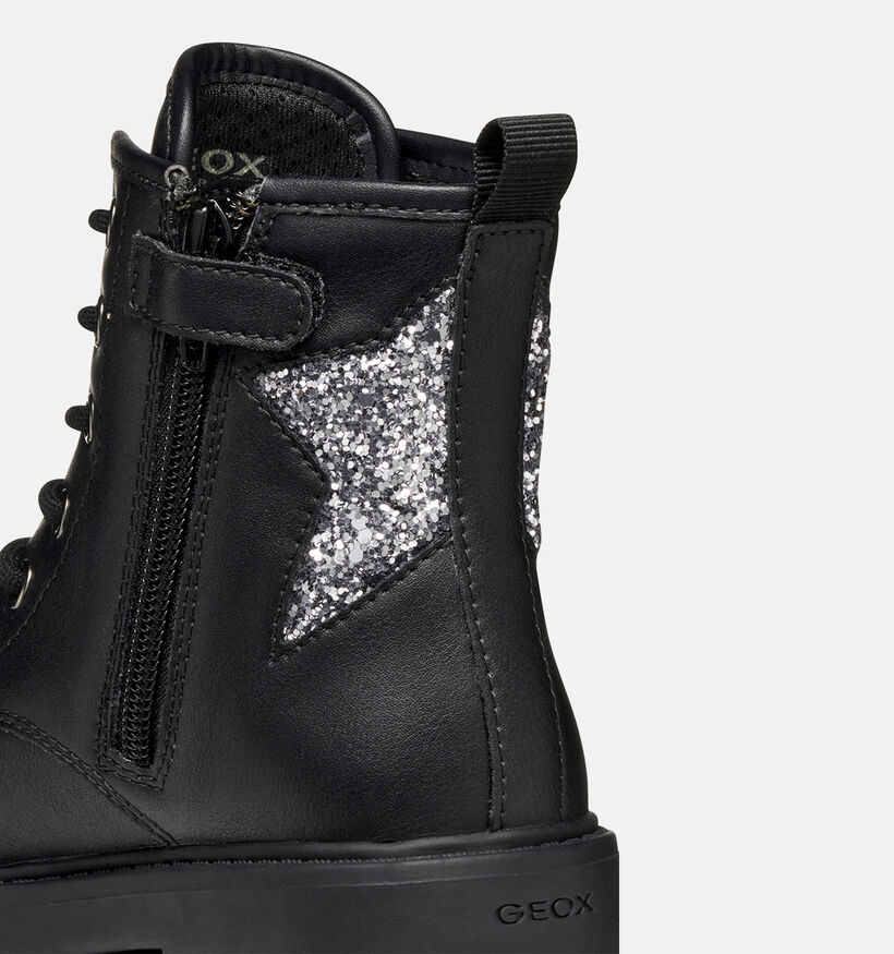 Geox Casey Bottines robustes en Noir pour filles (360355) - pour semelles orthopédiques