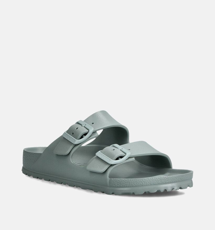 Birkenstock Arizona Essential Groene Slippers voor dames (350878)
