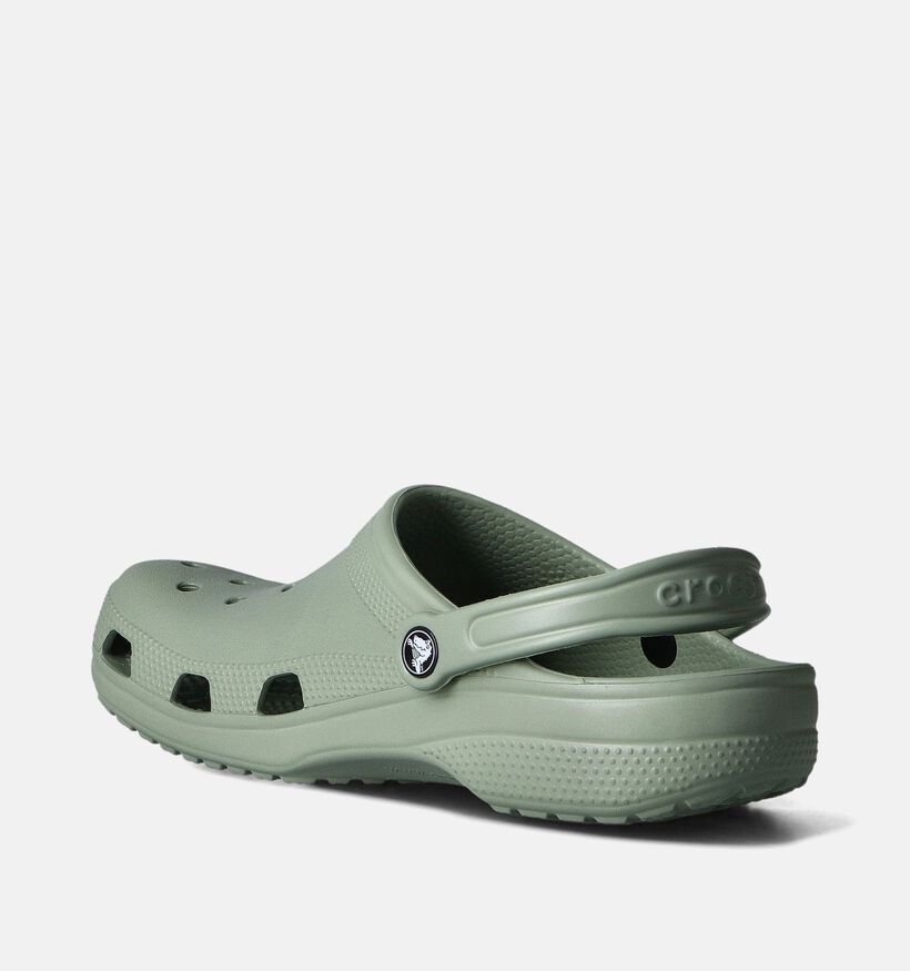 Crocs Classic Claquetteq en Vert Khaki pour femmes (356291)
