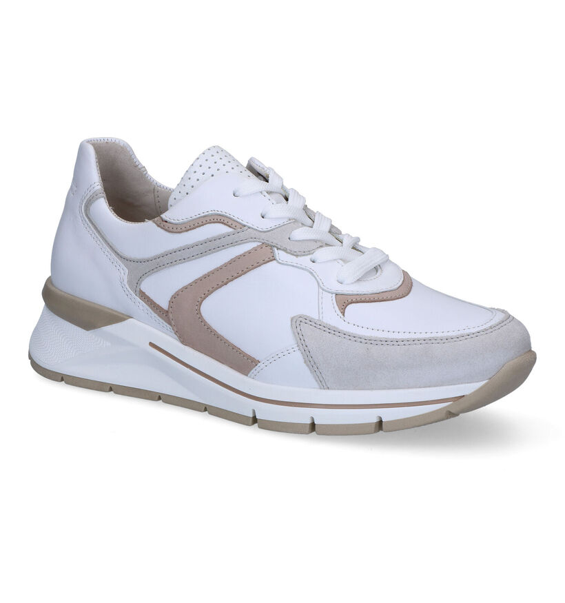 Gabor OptiFit Witte Sneakers voor dames (306189) - geschikt voor steunzolen