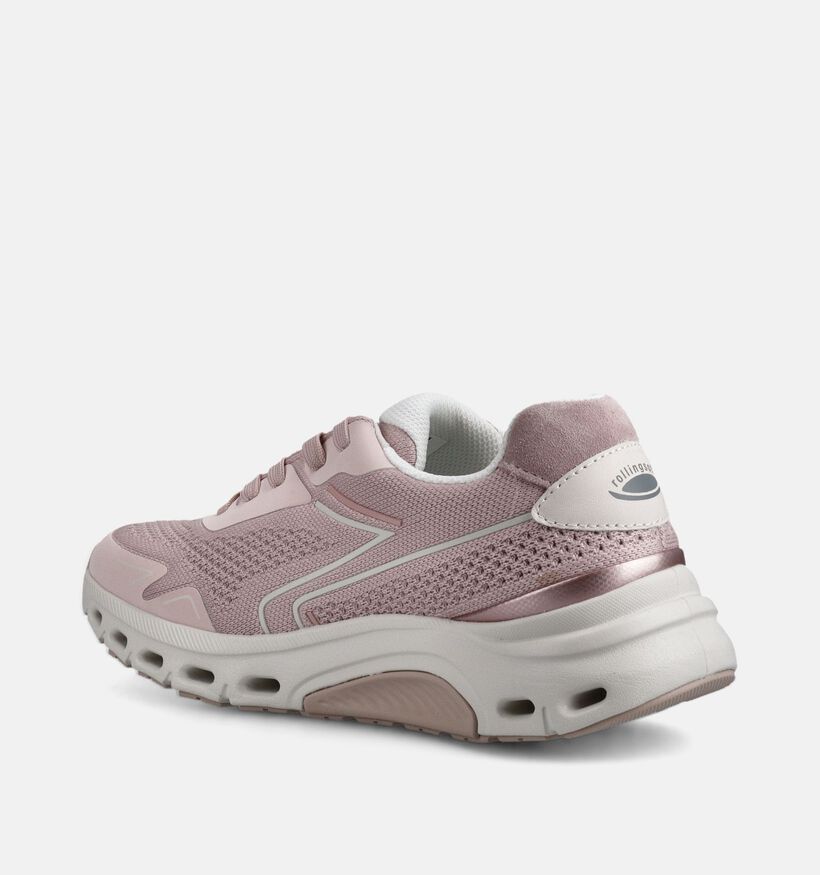 Gabor Rollingsoft Baskets casual en Rose pour femmes (368408) - pour semelles orthop&eacute;diques