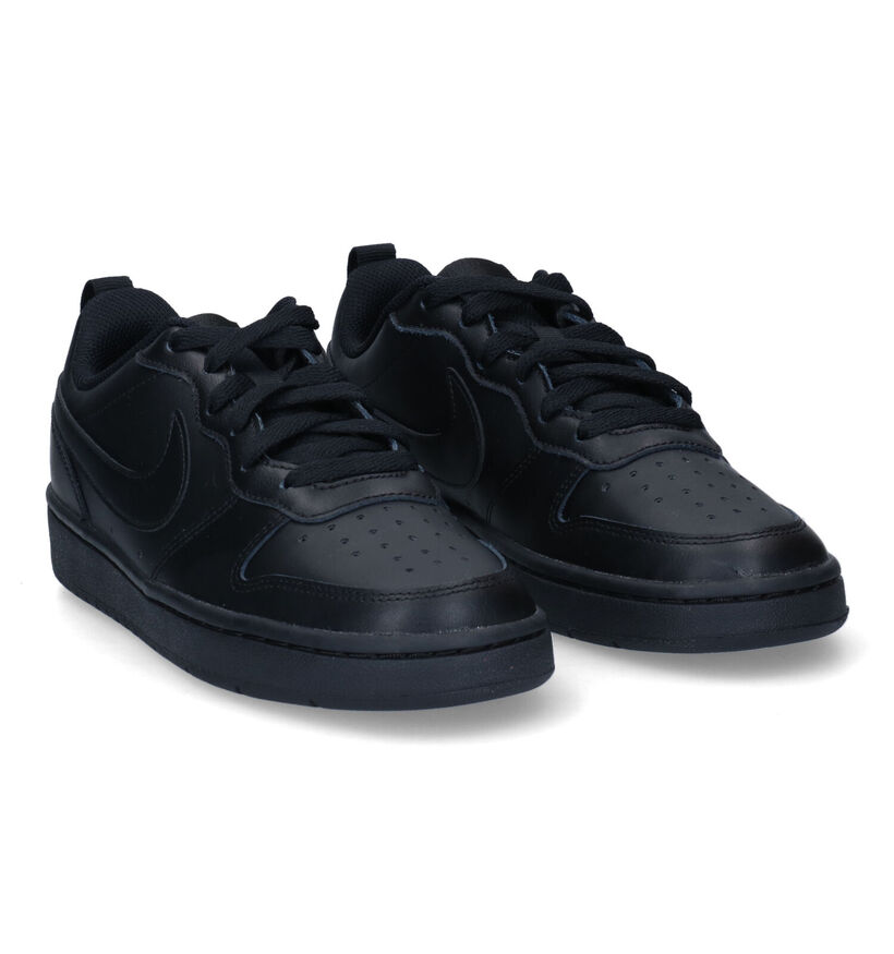 Nike Court Borough Low 2 GS Baskets en Noir pour filles, garçons (334916)