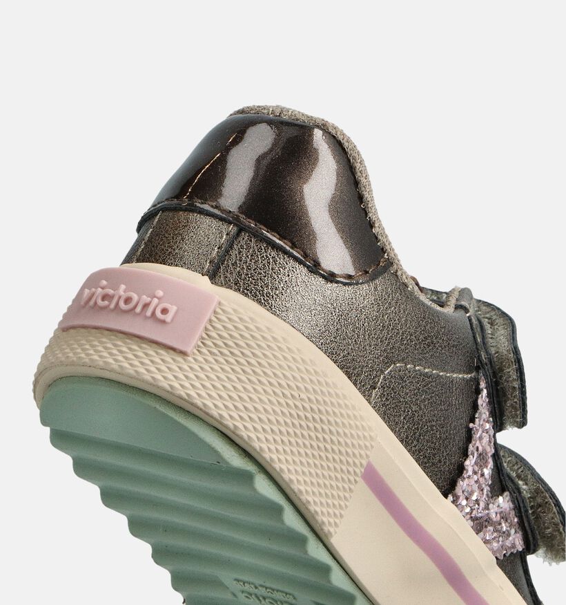 Victoria Tribu Tiras Metalizado Grijze Velcroschoenen voor meisjes (363046)