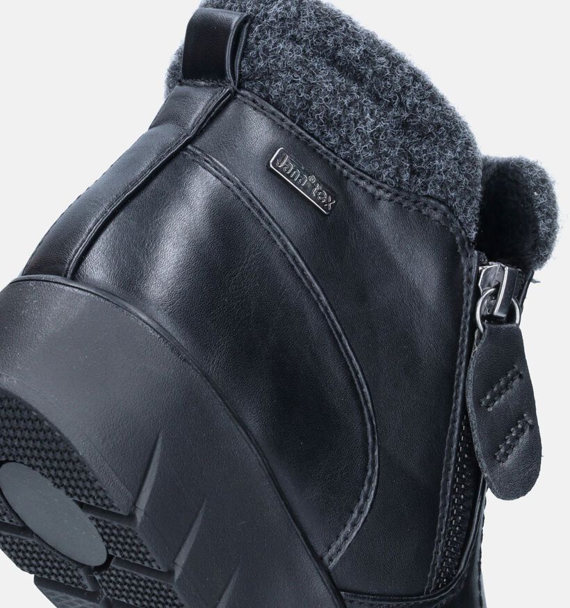 Jana Bottines plates en Noir pour femmes (344498)