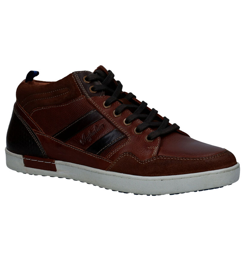 Australian Liam Chaussures Hautes en Cognac en cuir (282660)