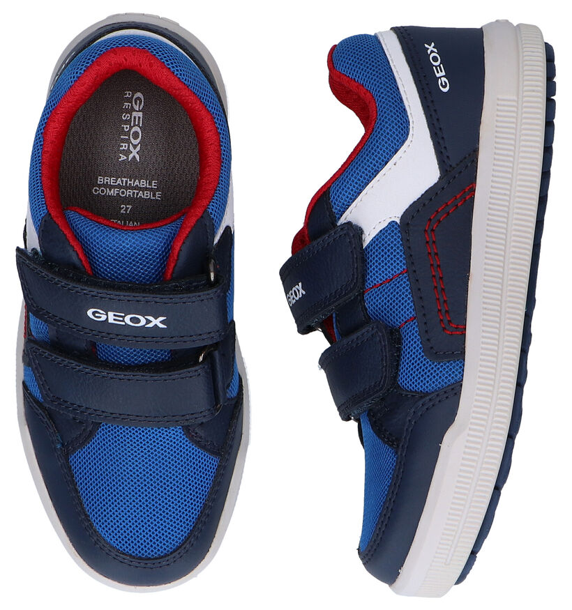 Geox Arzach Chaussures à velcro en Bleu en simili cuir (287071)