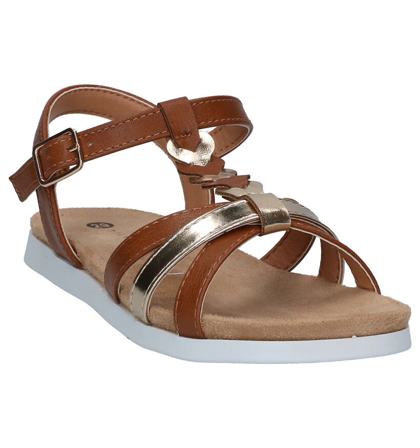 Milo & Mila Cognac Sandalen voor meisjes (324510)