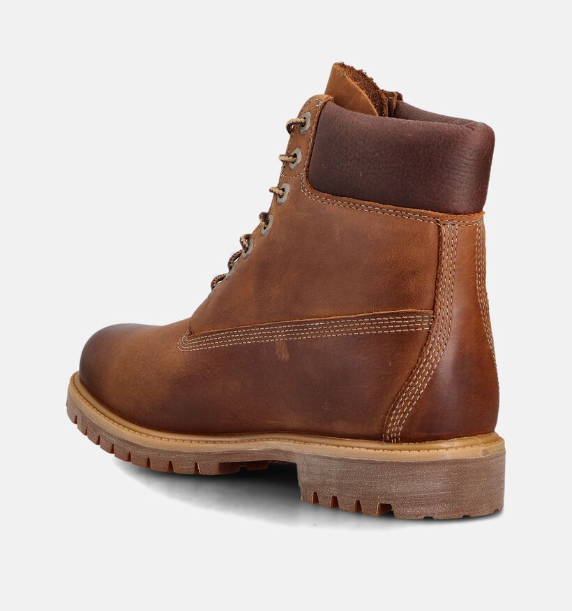 Timberland 6 Inch Premium Boots à lacets en Cognac pour hommes (360561) - pour semelles orthopédiques
