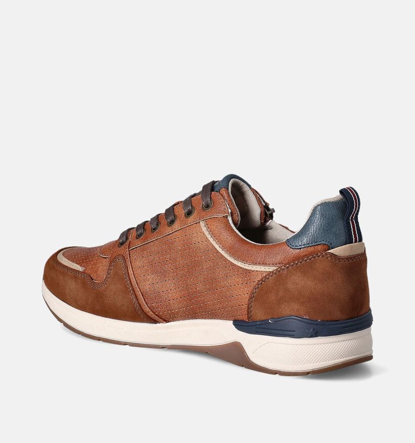 Mustang Cognac Veterschoenen voor heren (351332)