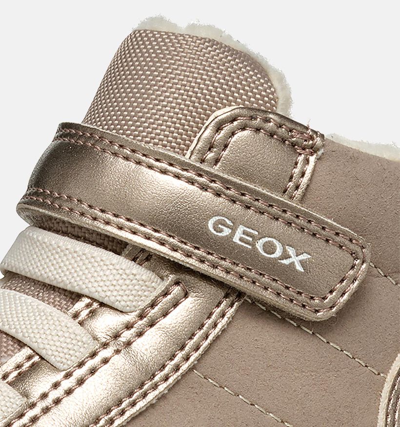 Geox Gisli Beige/Gouden Sneakers voor meisjes (360338) - geschikt voor steunzolen