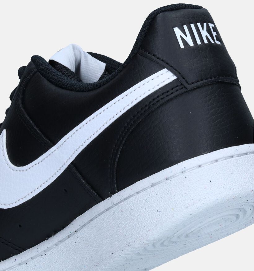 Nike Court Vision Low Next Nature Baskets en Noir pour hommes (332323)