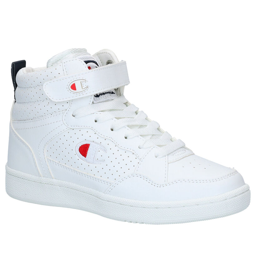 Champion Palm Lake Mid Jr Baskets en Blanc en simili cuir (279668)