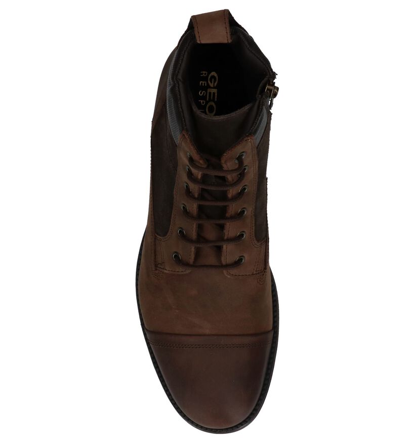 Geox Jaylon Donker Bruine Boots, , pdp