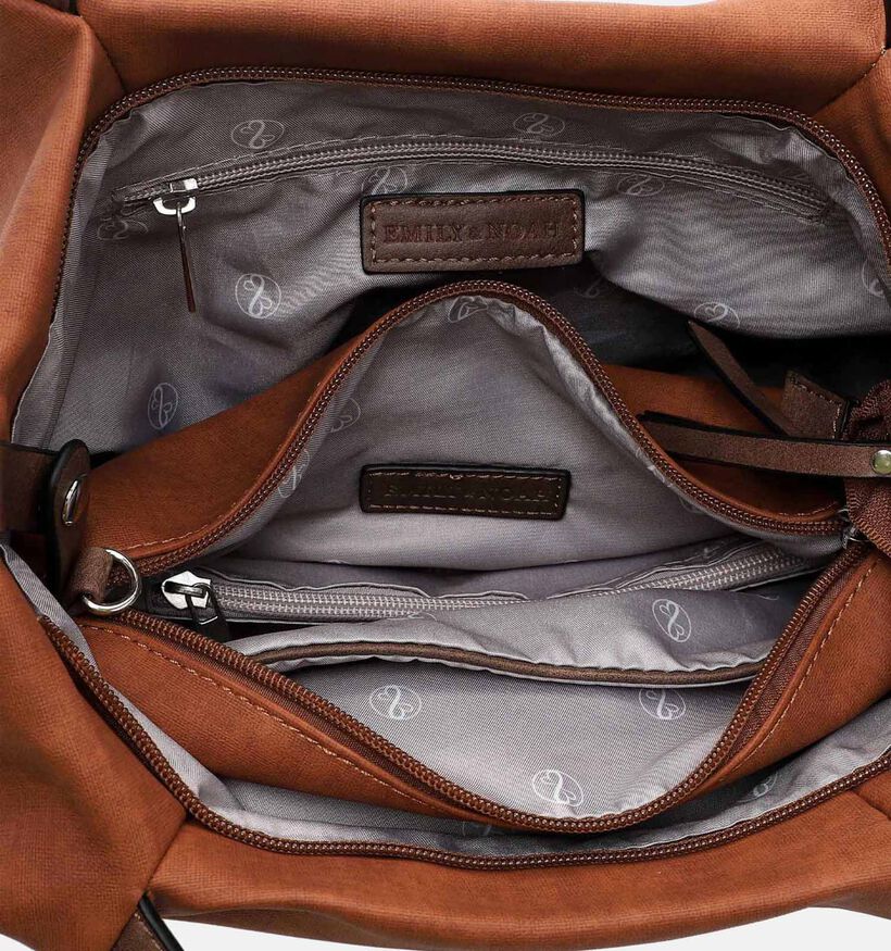 Emily & Noah Elke Blauwe Shopper tas met rits voor dames (340657)