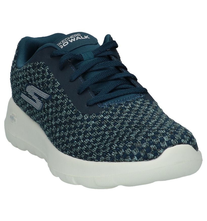 Skechers Go Walk Baskets basses en Bleu foncé en textile (224268)