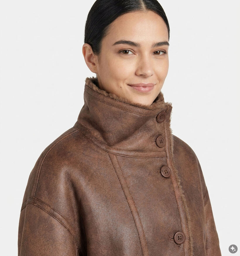 Orfeo Maegan Donkerbruine Korte Jas voor dames (381654)