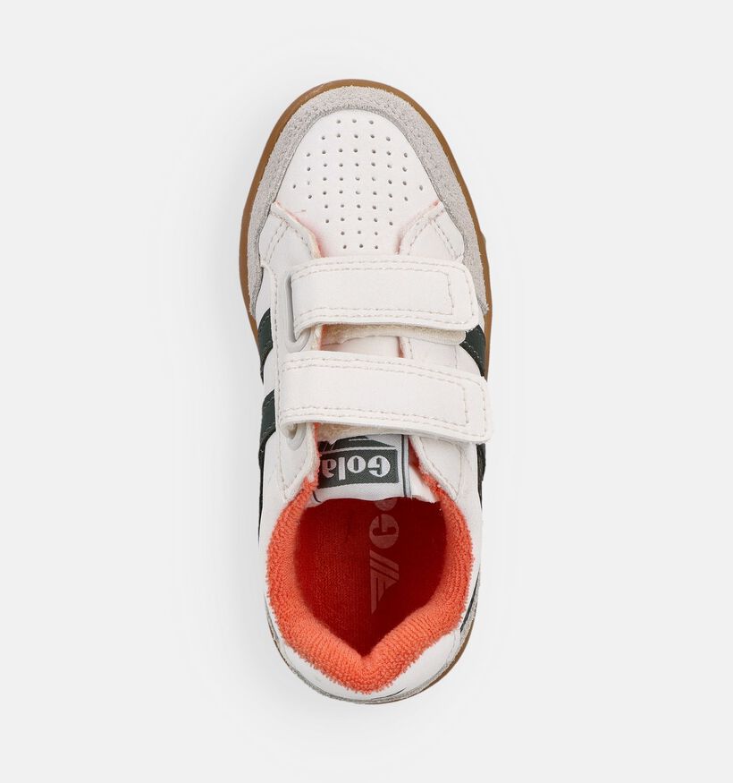 Gola Eagle Strap Witte Sneakers voor meisjes, jongens (368597) - geschikt voor steunzolen