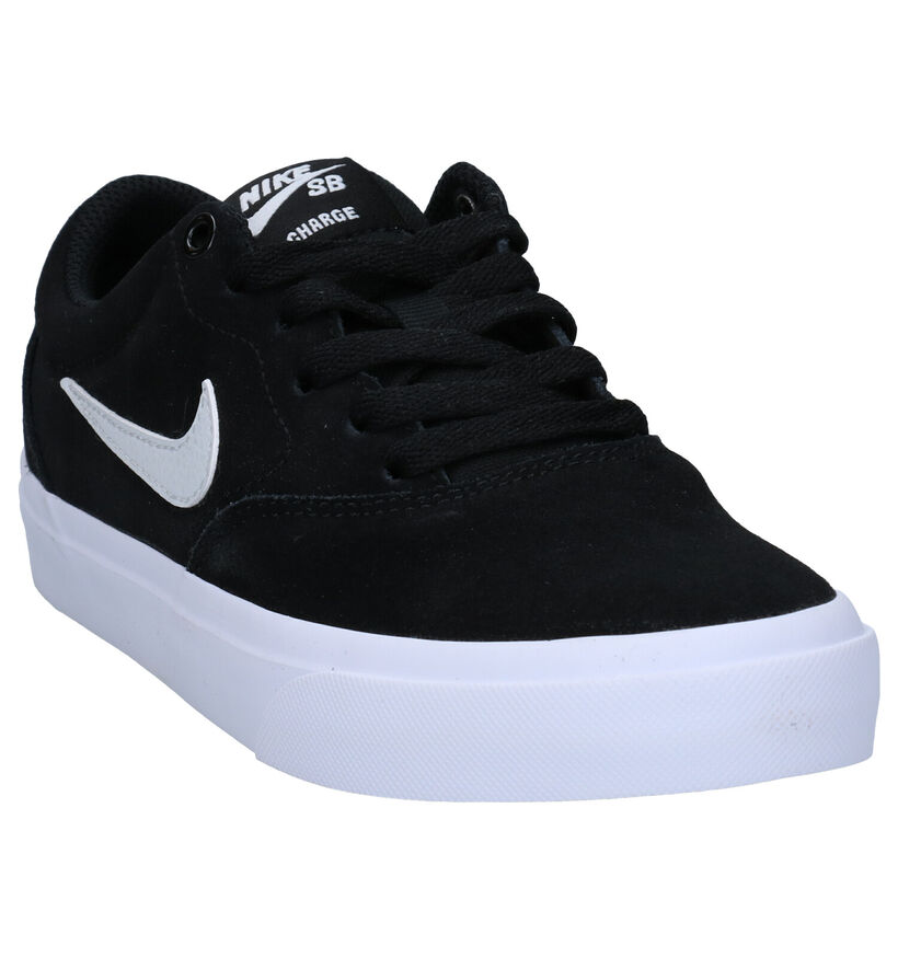 Nike SB Charge Baskets en Noir en nubuck (274612)