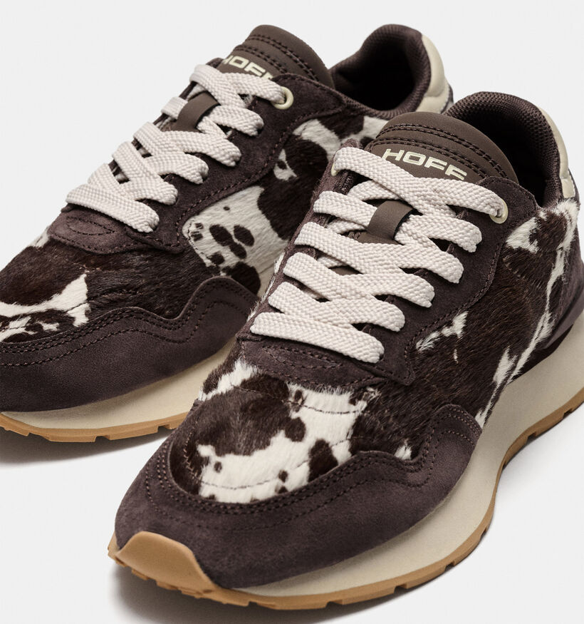 HOFF City Print Bruine Sneakers voor dames (377096) - geschikt voor steunzolen