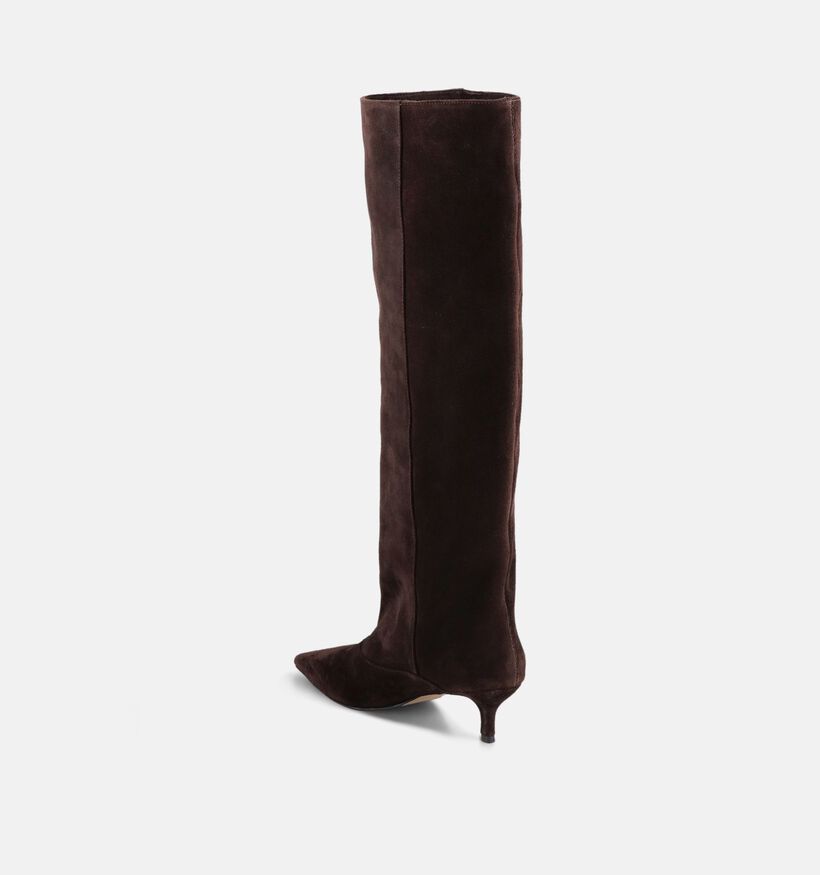 March23 Tosette Bottes hautes en Marron fonc&eacute; pour femmes (381088)