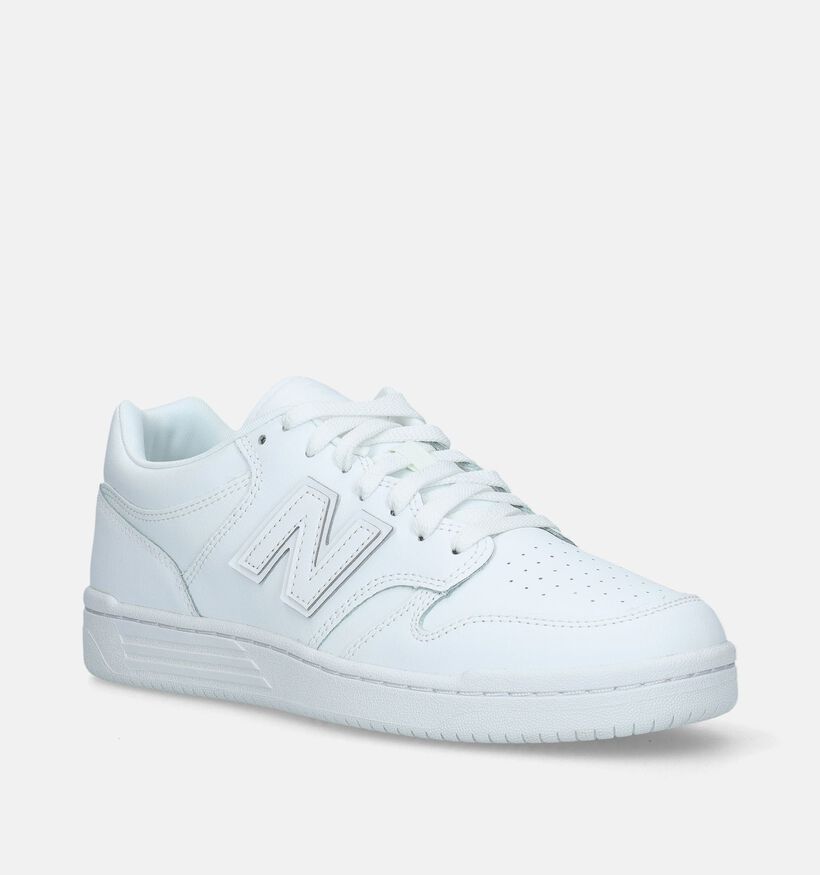 New Balance BB 480 Baskets en Blanc pour hommes (334273) - pour semelles orthopédiques