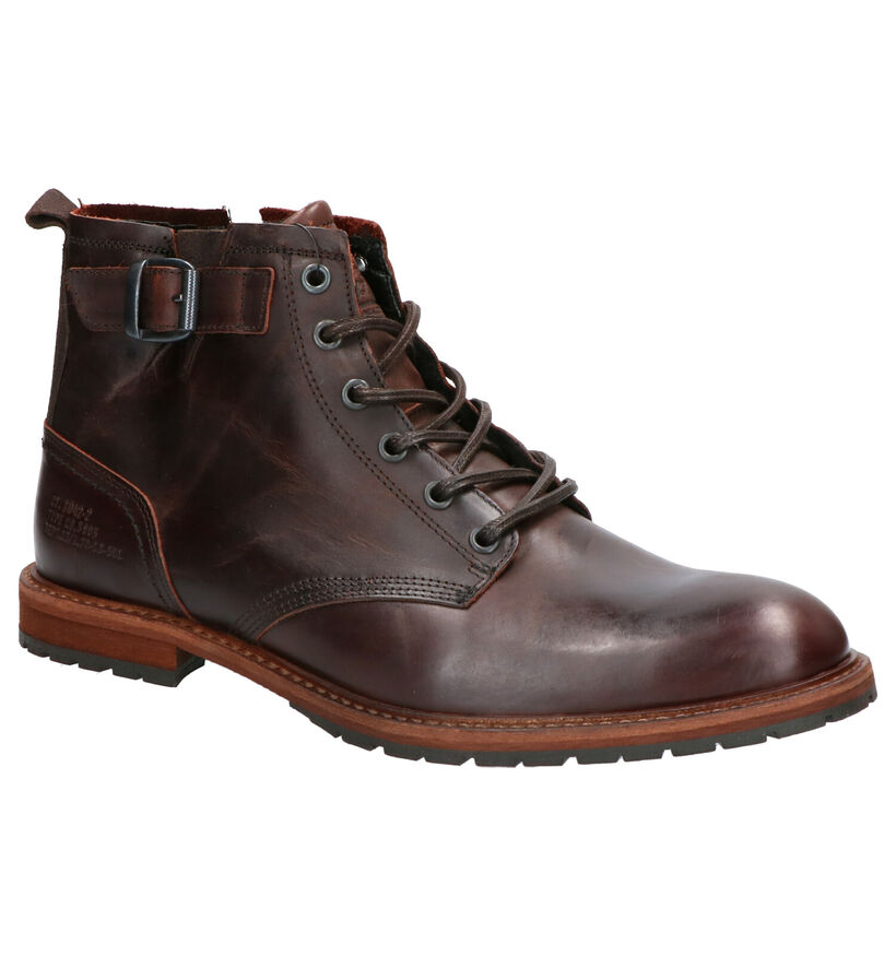 Bullboxer Bottines en Brun foncé en cuir (260611)