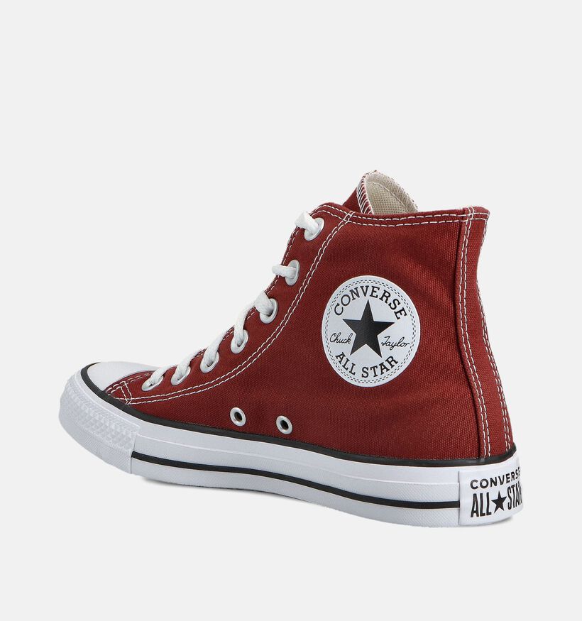 Converse Chuck Taylor All Star High Baskets montantes en Bordeaux pour femmes (359967) - pour semelles orthopédiques