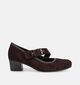Gabor Comfort Donkerbruine Pumps met Bandje voor dames (380037) - geschikt voor steunzolen