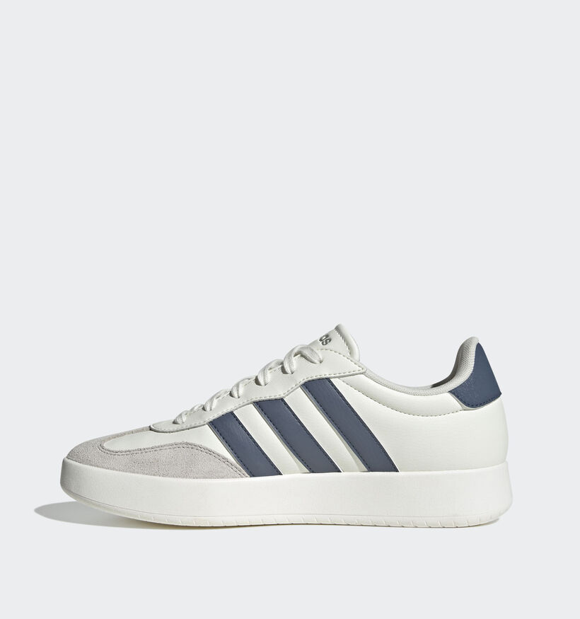 adidas Barreda Baskets basses en Blanc/Bleu pour hommes (359484) - pour semelles orthopédiques