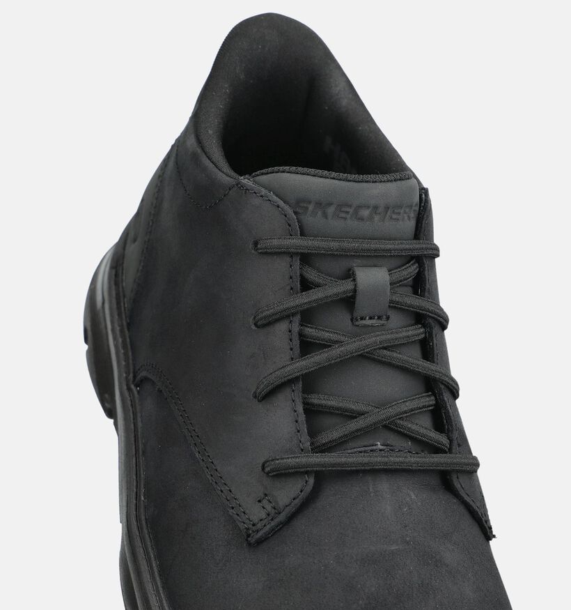 Skechers Arch Fit Garza Ridley Zwarte Geklede Schoenen voor heren (376891) - geschikt voor steunzolen