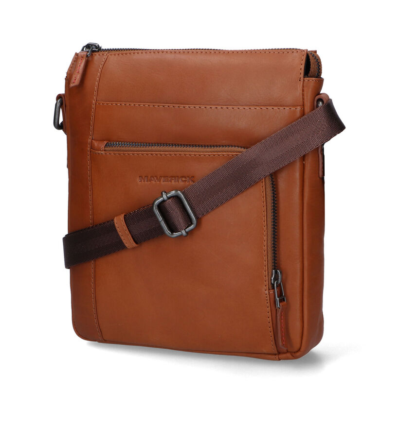 Maverick Cognac Crossbody Tas voor heren (341263)