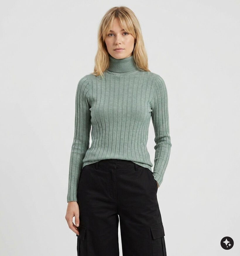 The Korner Groene Turtleneck Trui voor dames (382180)