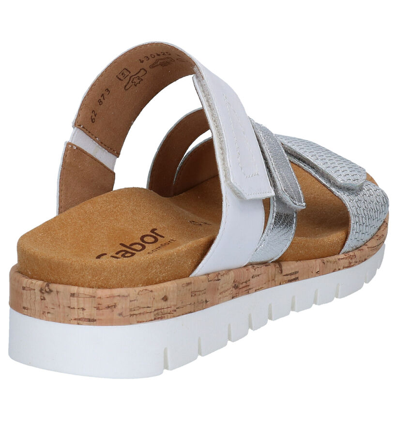 Gabor Comfort Sandales en Argent en cuir (287783)