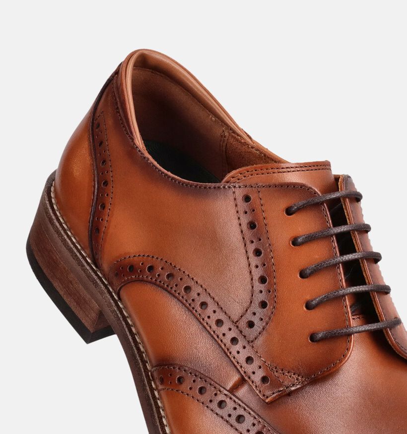 Clarks Craftremi Tip Chaussures classiques en Cognac pour hommes (370693) - pour semelles orthop&eacute;diques