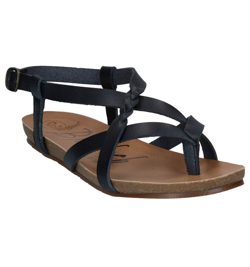 Blowfish Malibu Granola Vegan Zwarte Sandalen in kunstleer (288916)