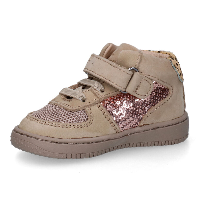 Shoesme Beige Sneakers voor meisjes (315187) - geschikt voor steunzolen