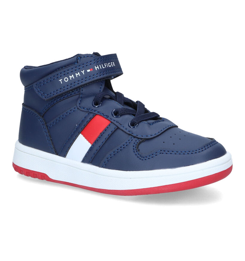 Tommy Hilfiger Cognac Hoge Sneakers voor jongens (312042)