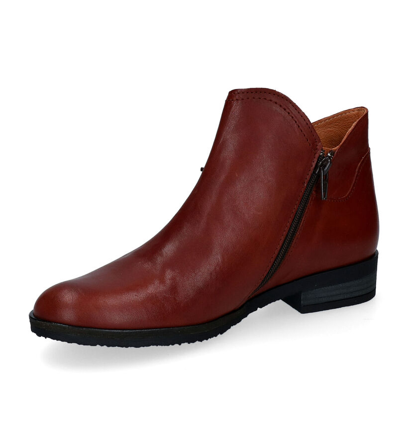 Brako Bottines plates en Vert kaki en cuir (299287)