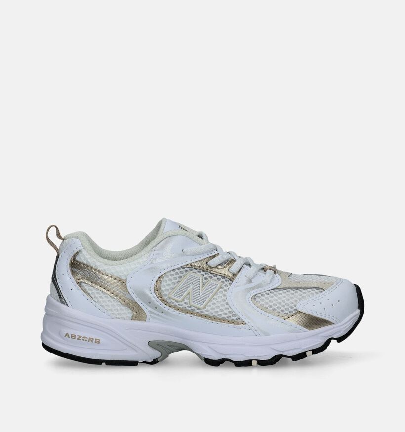 New Balance 530 Witte/Zilveren Sneakers voor jongens, meisjes (353445) - geschikt voor steunzolen