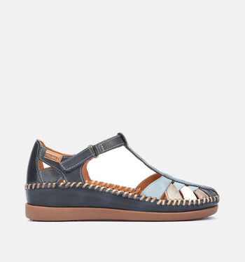 Pikolinos Sandalen Cognac/Blauw