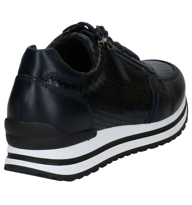 Gabor OptiFit Blauwe Sneakers in leer (282316)