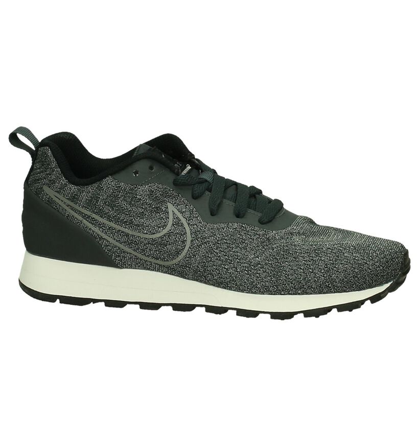 Nike MD Runner Baskets basses en Gris foncé en textile (200133)